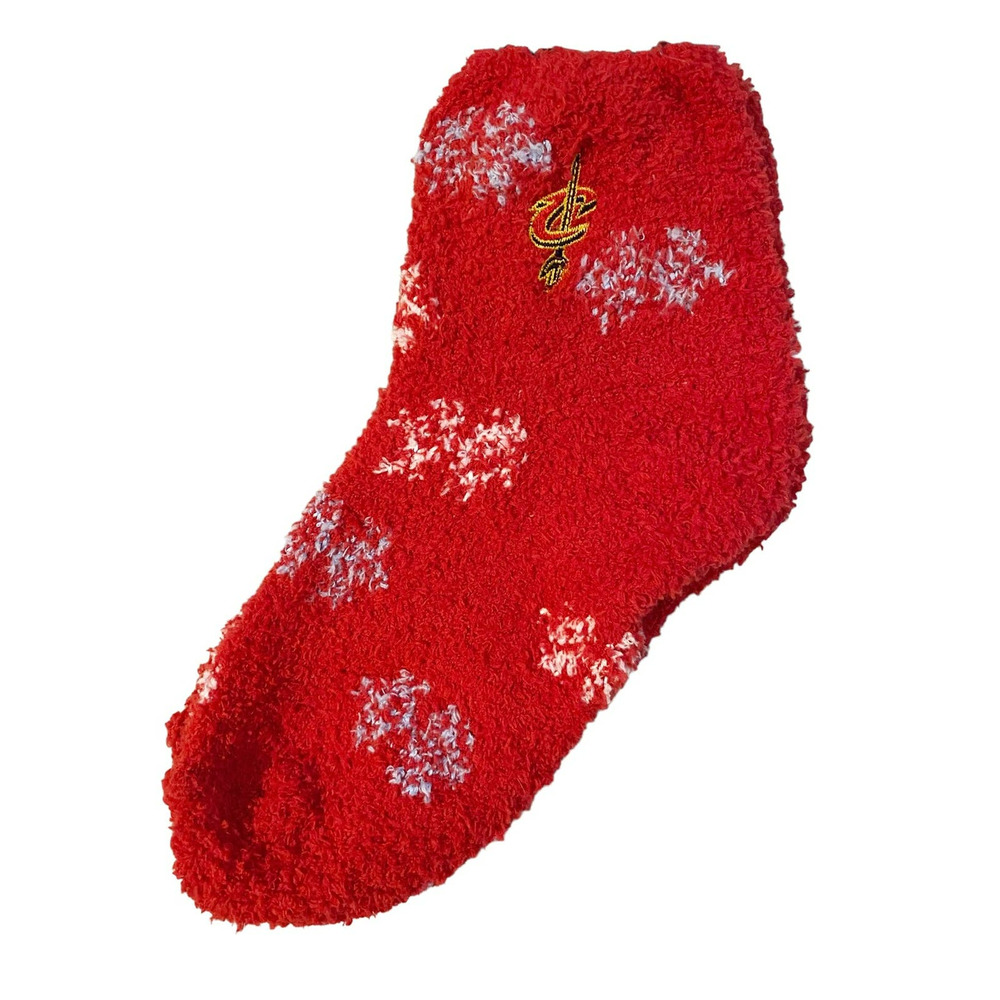 FBF Cleveland Cavaliers Red Fluffy Socks NEW